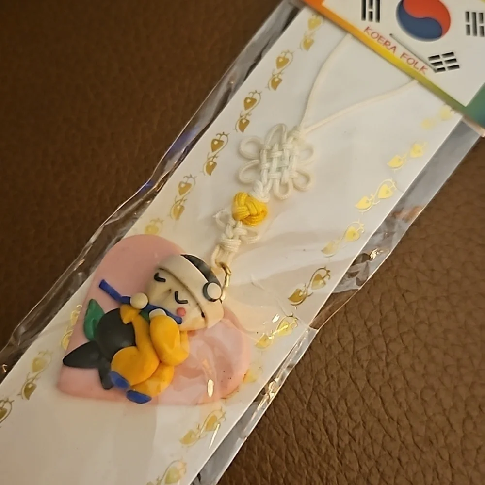 5/$25 Korean Heart Man Phone Charm